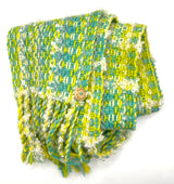 "Limeade" Handwoven Scarf- Fibre Theory