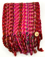 "Love" Handwoven Scarf- Fibre Theory