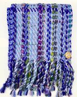 "Periwinkle Sky" Hand Woven Scarf- Fibre Theory