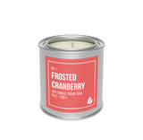 Frosted Cranberry Paint Can Candle