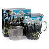 McIntosh Mug w Infuser and lid - Harris Lake in Algonquin Park