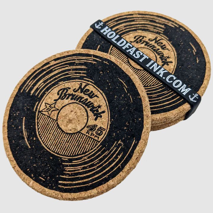 Cork Coasters - NB 45 Record - Holdfast Ink