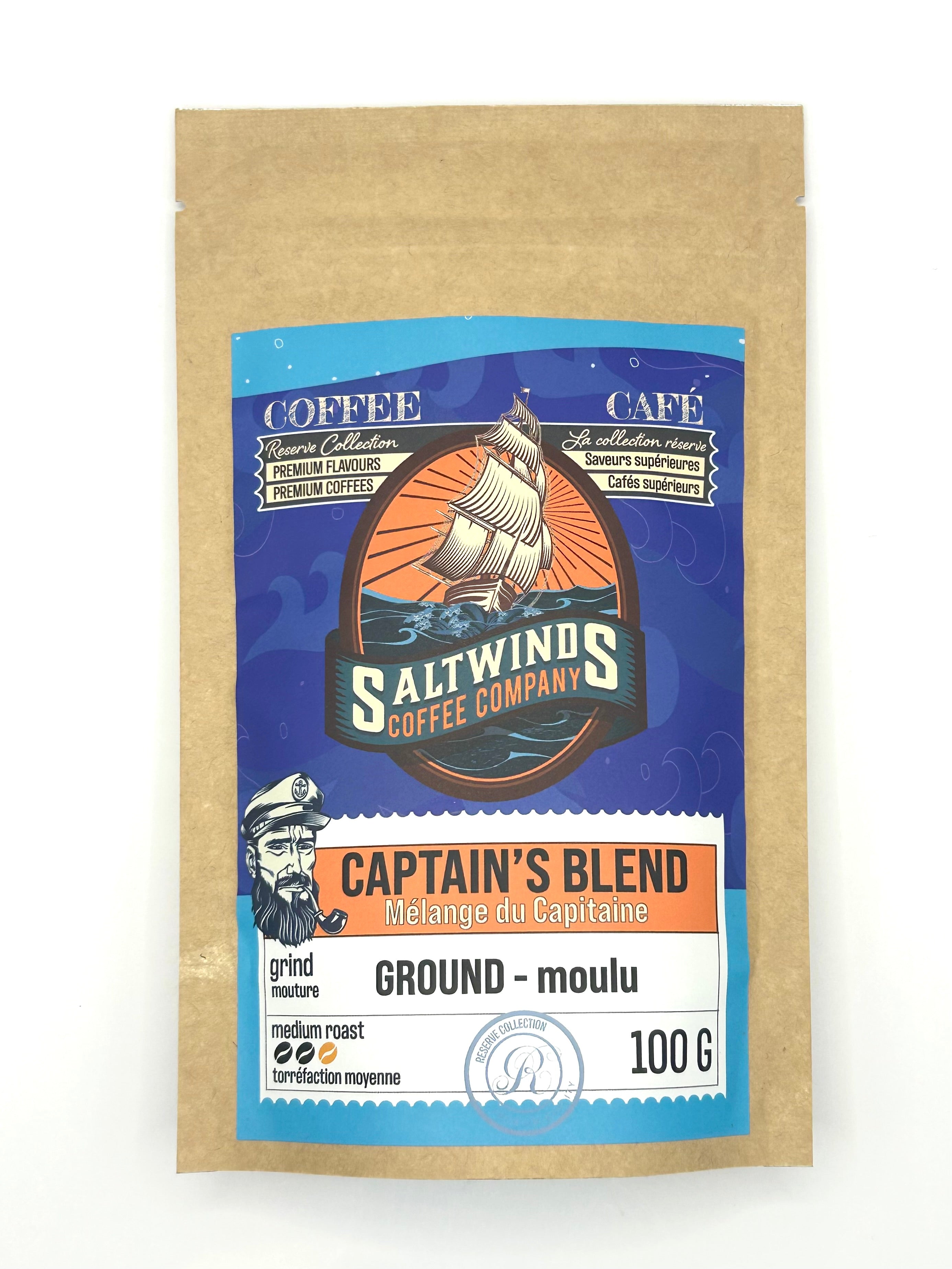 Café moulu moyen Captain's Blend 340 g Saltwinds