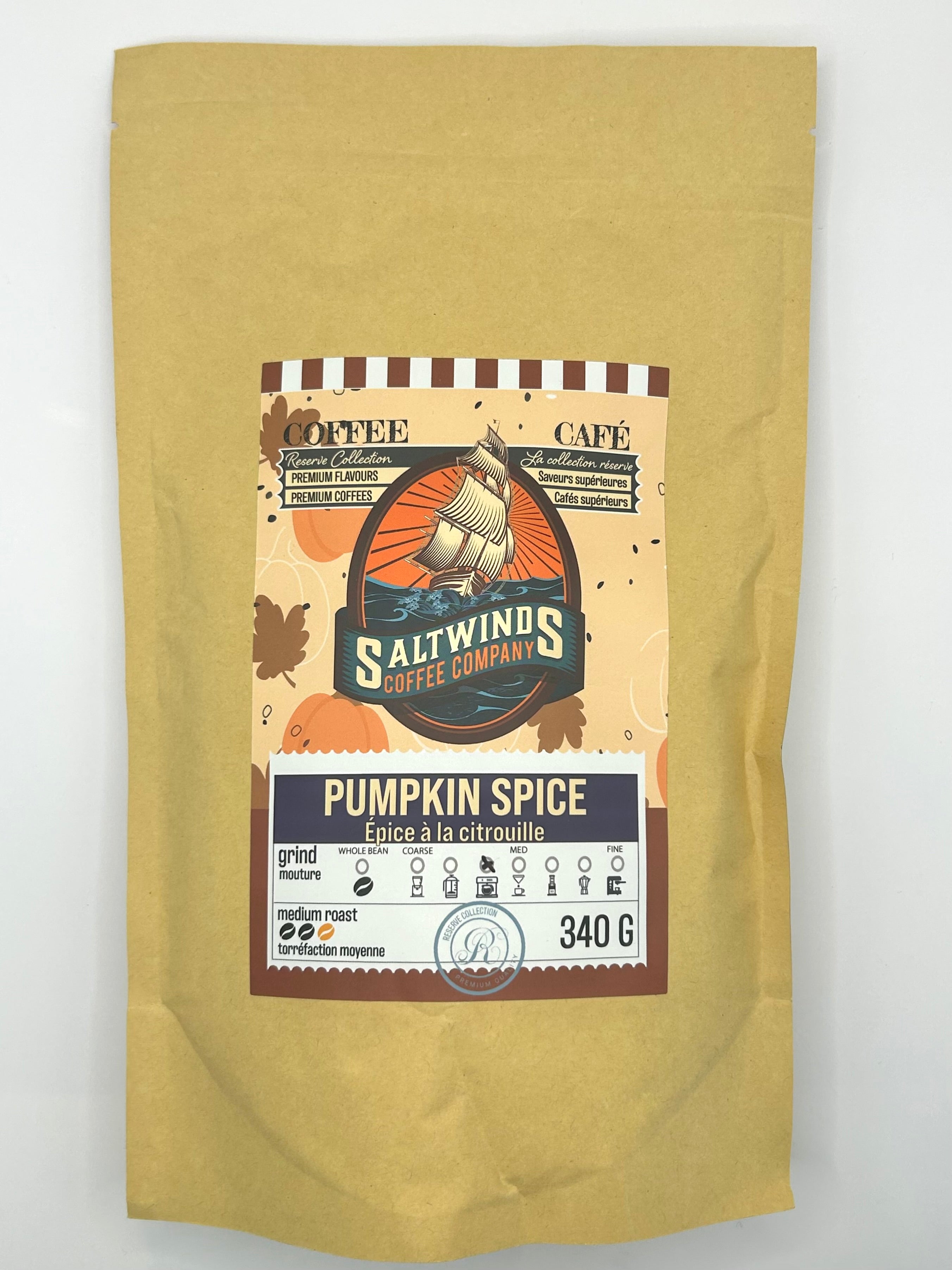 Café Saltwinds aux épices de citrouille 340 g