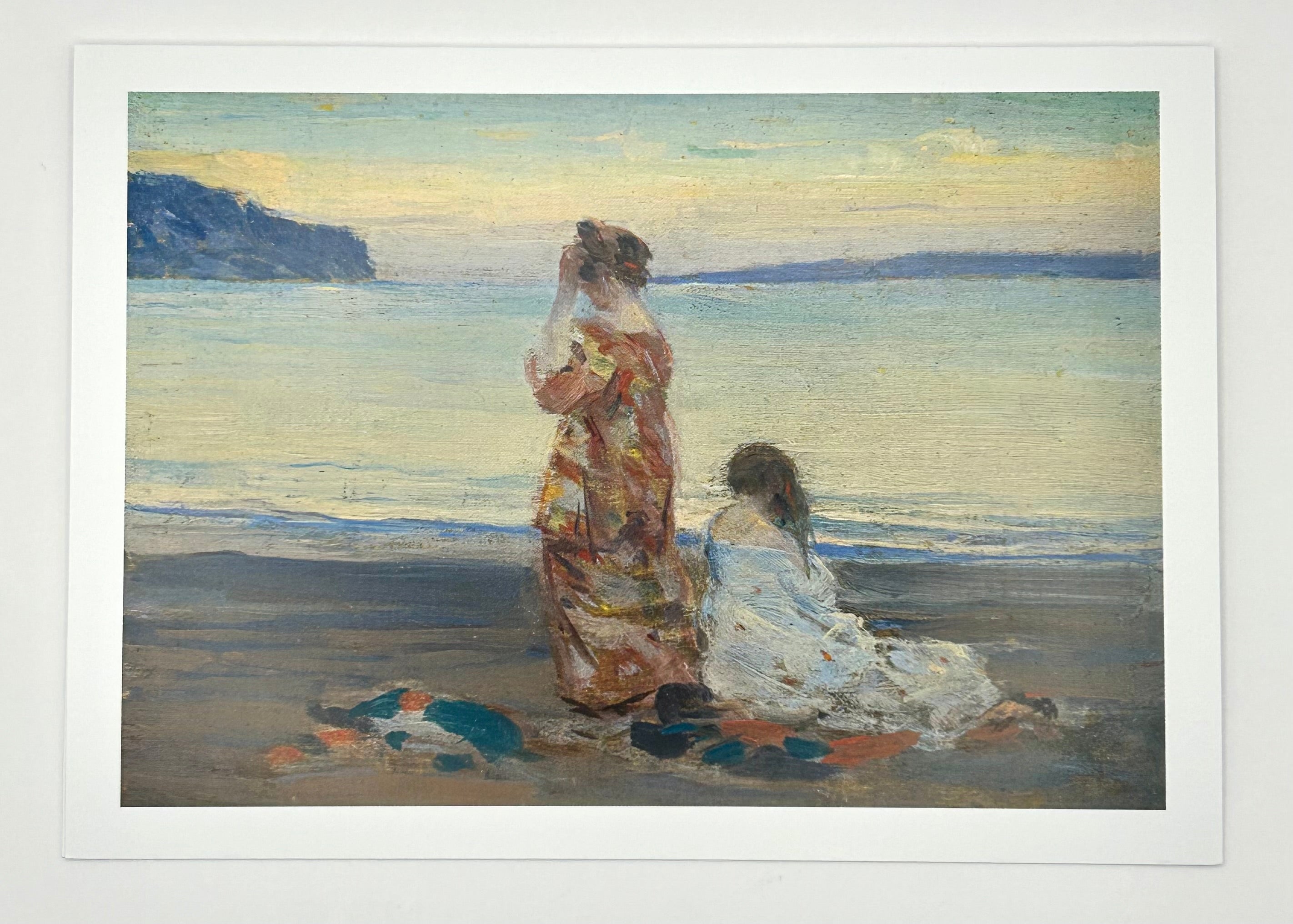 On The Beach- Clarence Gagnon Note Card