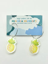 Pineapple Earrings- Paper Pattern Silk