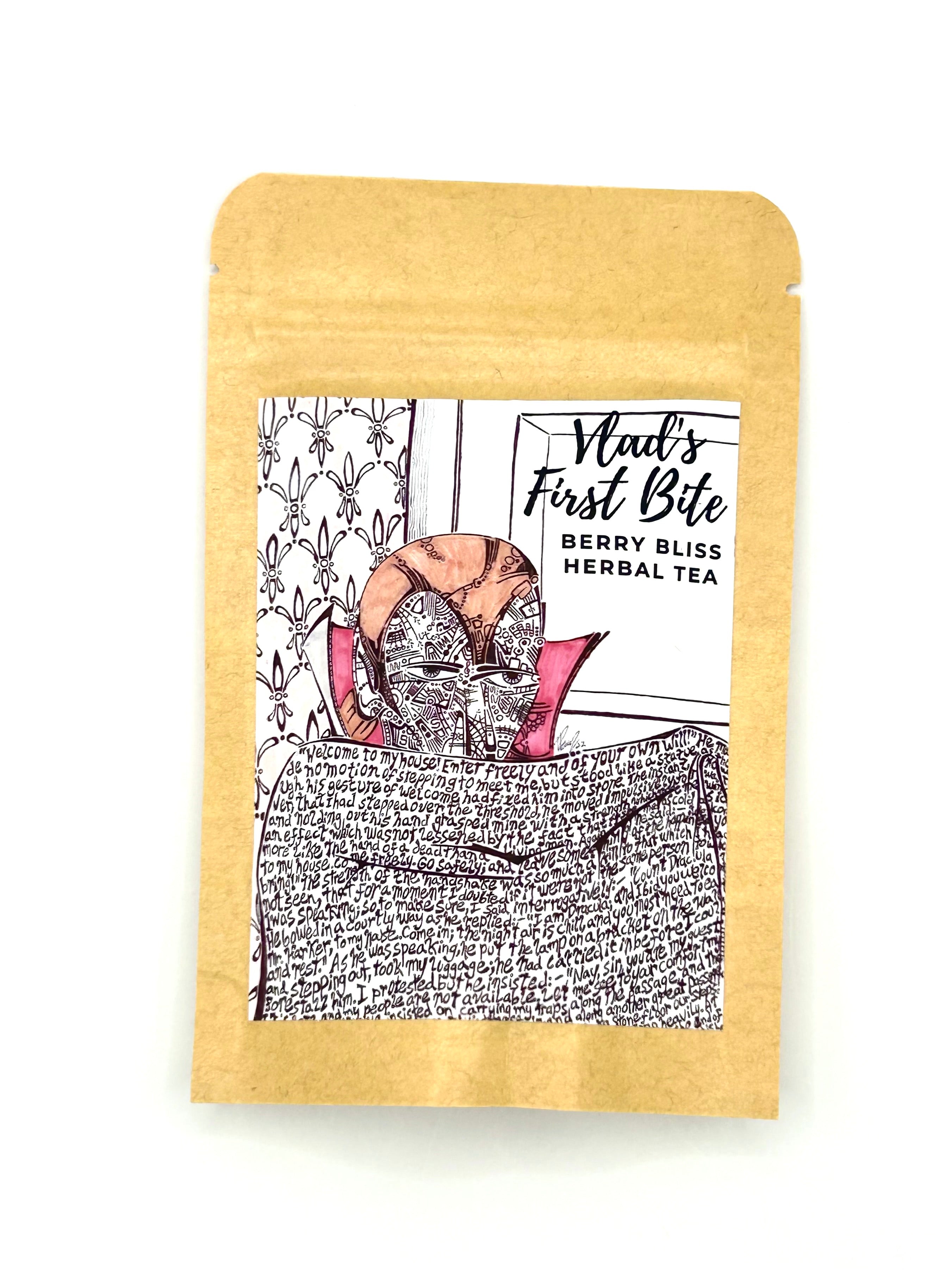 Dracula Inspired Berry Bliss HERBAL Tea MINI