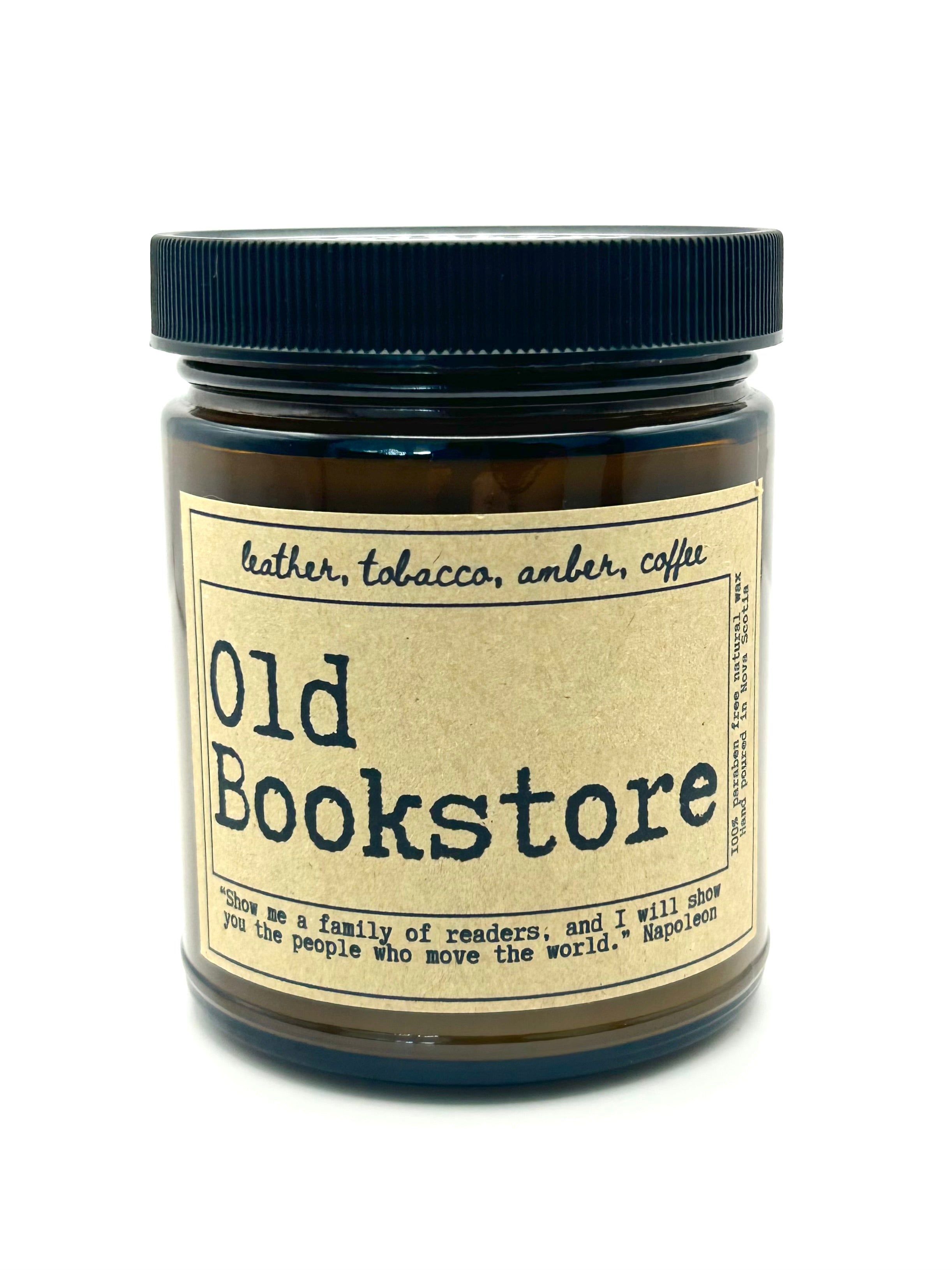 Old Bookstore- Leather & Coffee Scented Candle