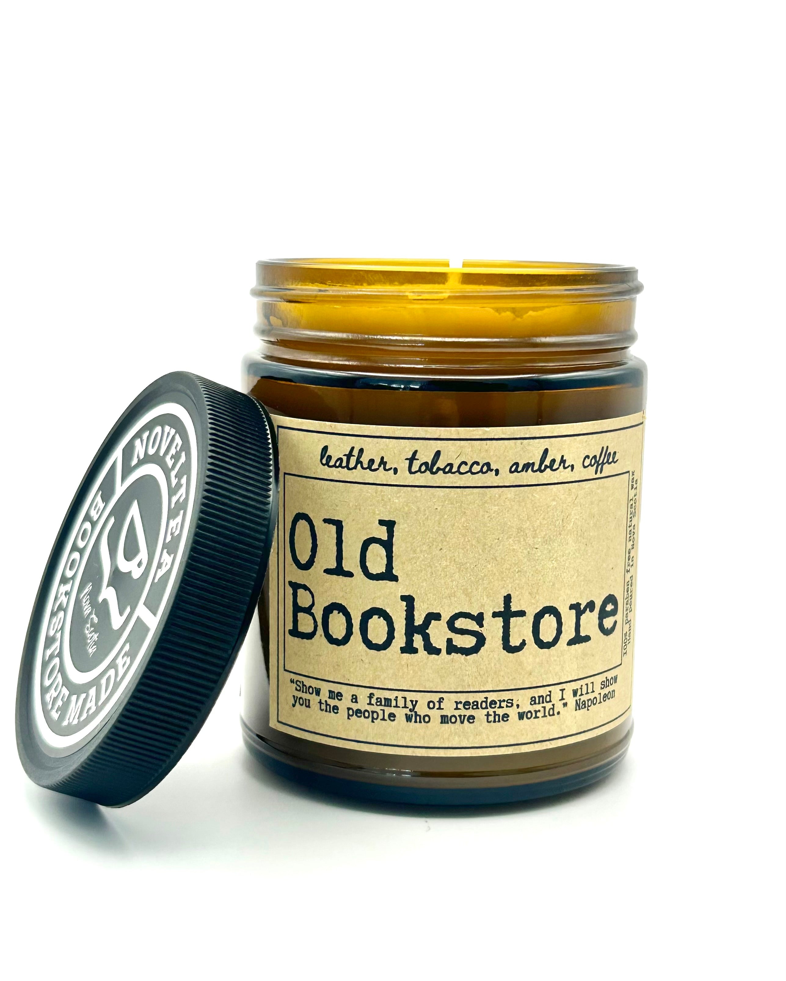 Old Bookstore- Leather & Coffee Scented Candle