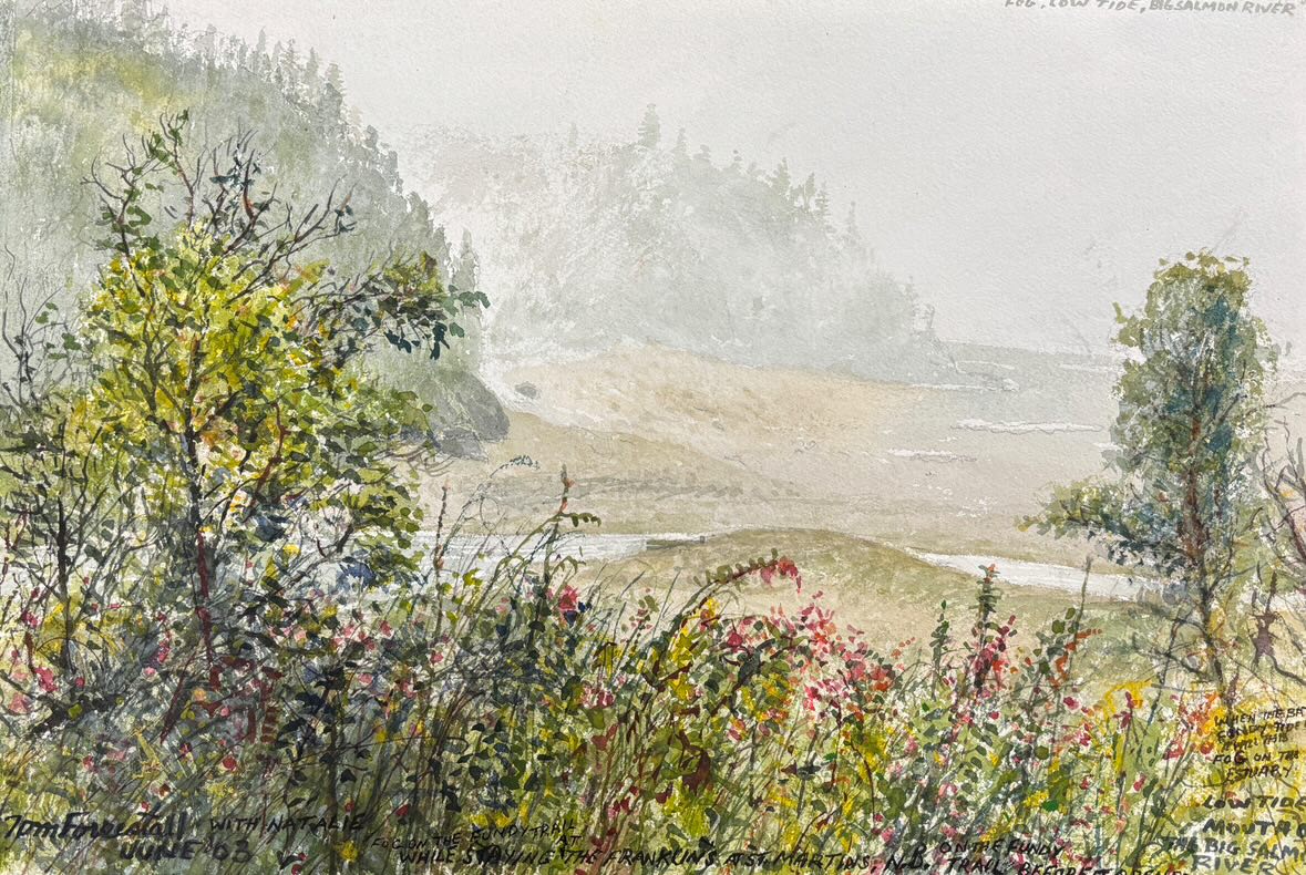 3 Raffle Ticket Bundle: Tom Forrestall 'Low Tide, Big Salmon River'